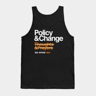 Policy and Change, Gun Reform Now Tank Top